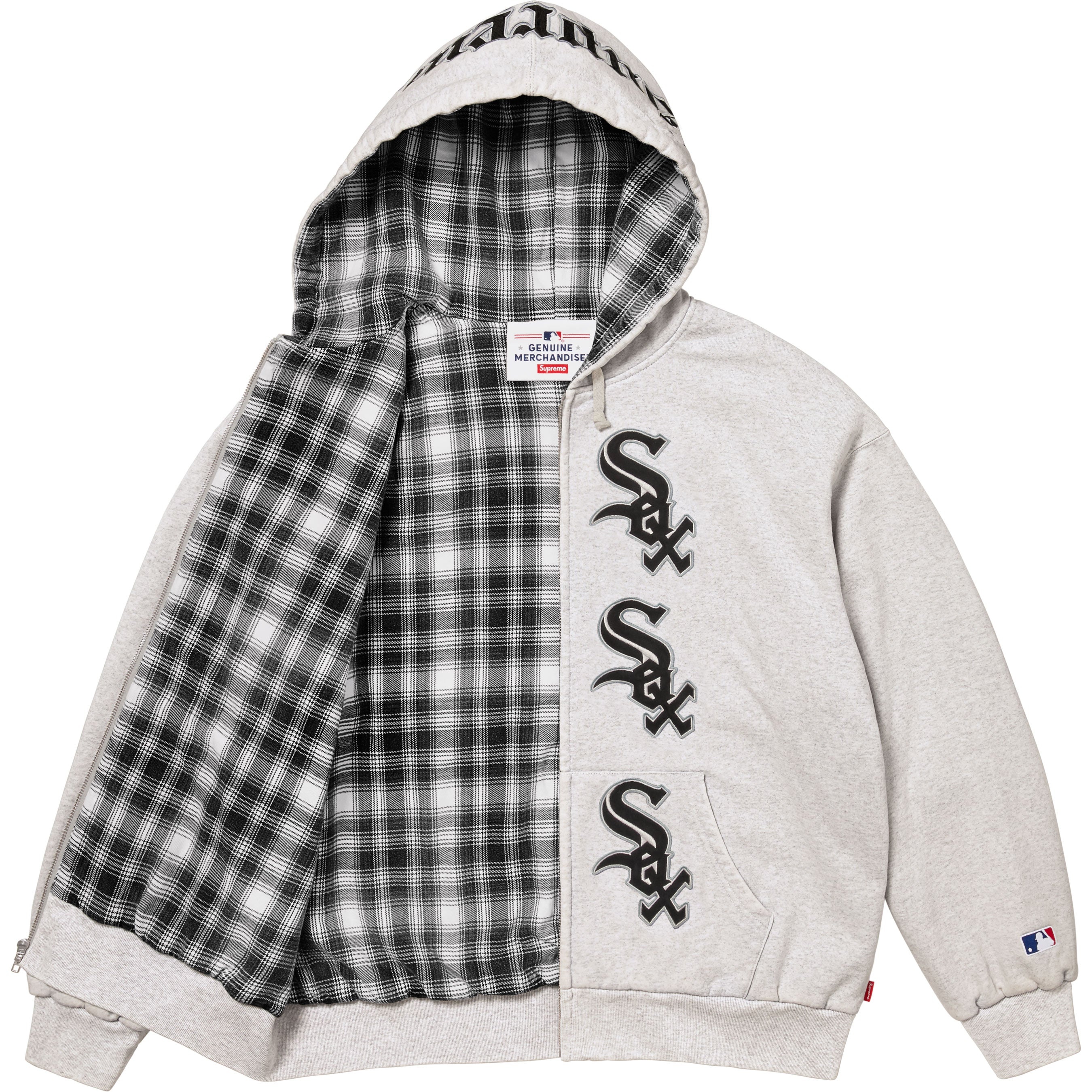 Supreme®/Chicago White Sox™ Zip Up Hooded Sweatshirt view 6